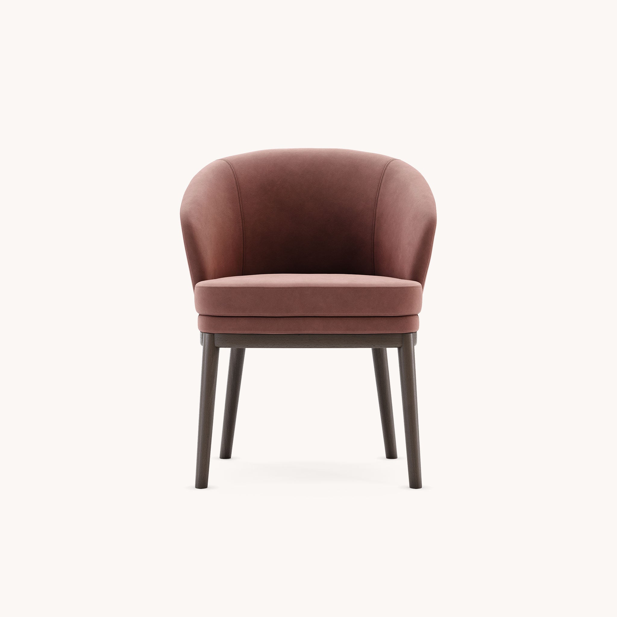 Chaise de salle à manger en tissu rose | Domkapa Ruth - Image 3