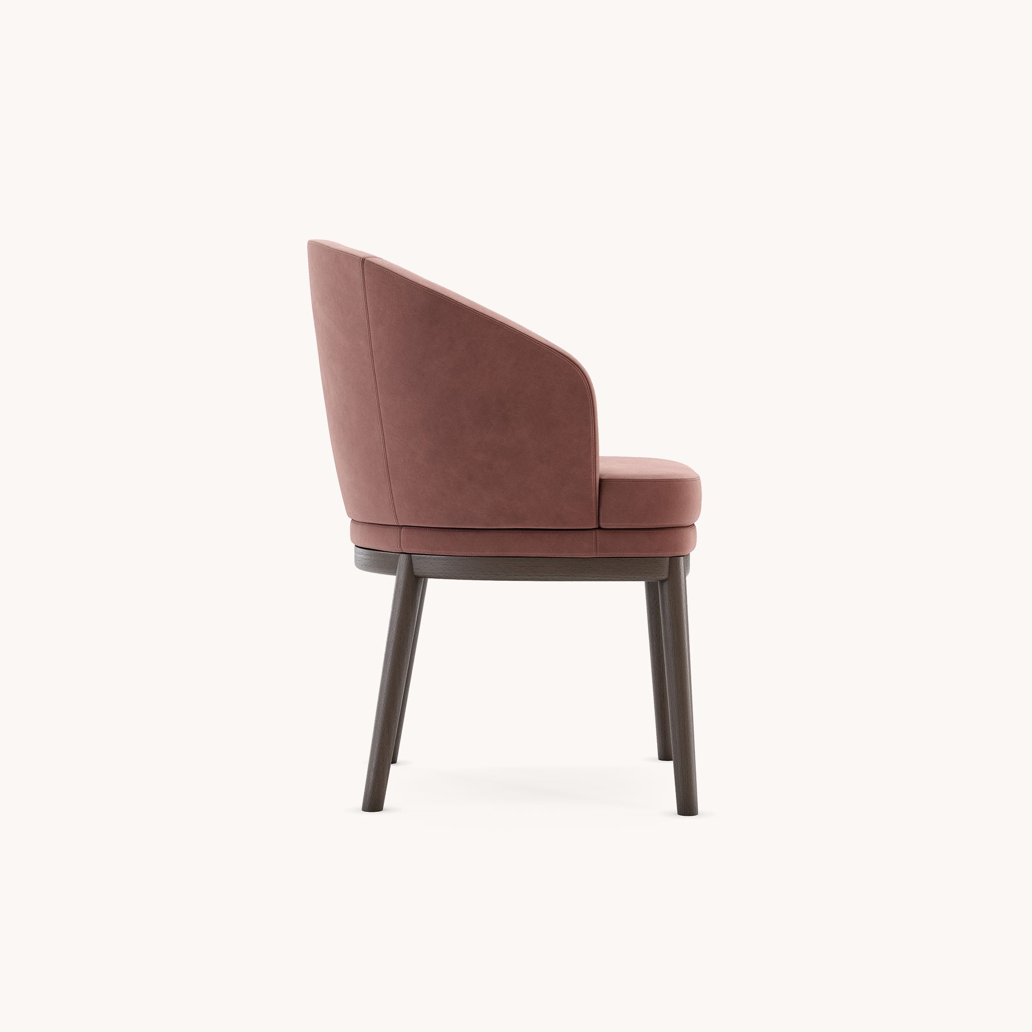 Chaise de salle à manger en tissu rose | Domkapa Ruth - Image 4