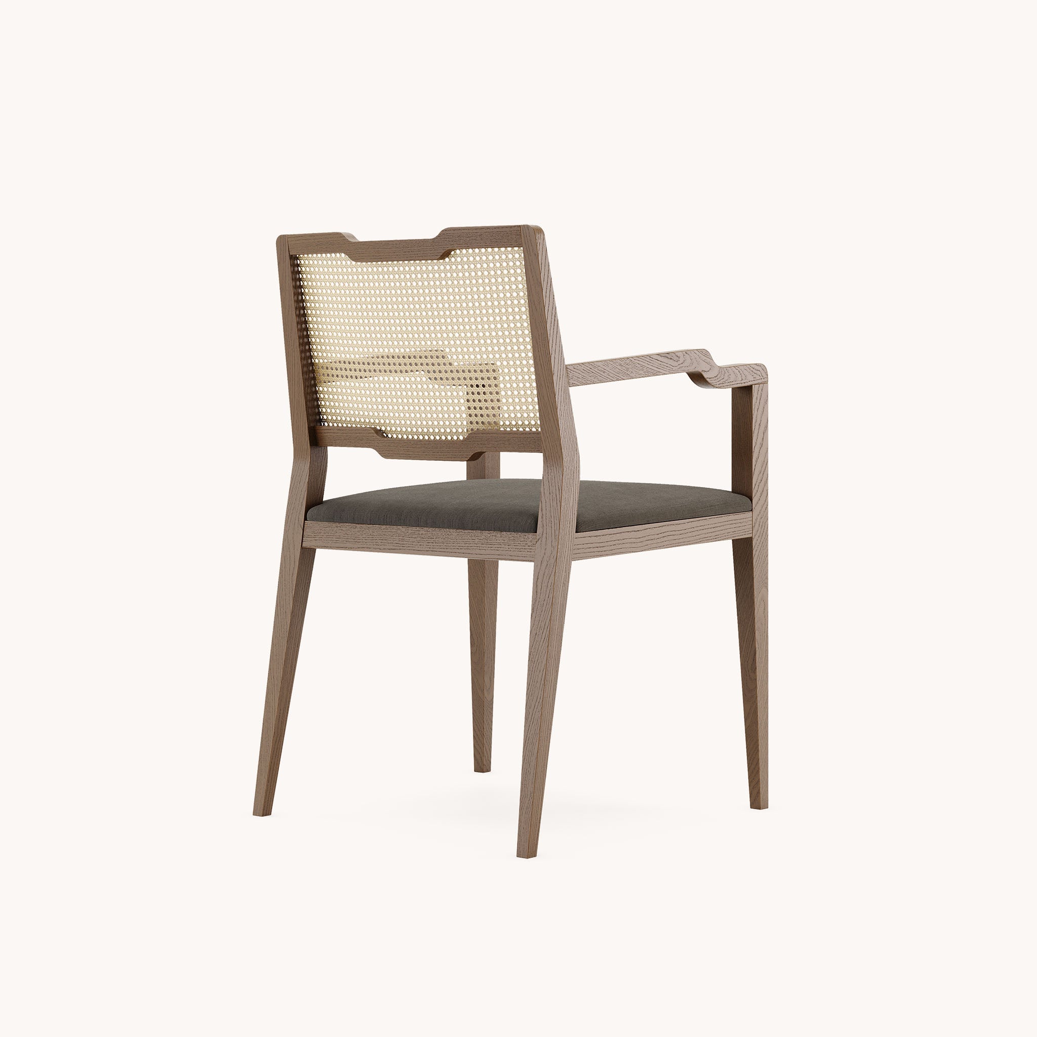 Chaise de salle à manger en velours et bois teinté | Domkapa Eva - Image 3