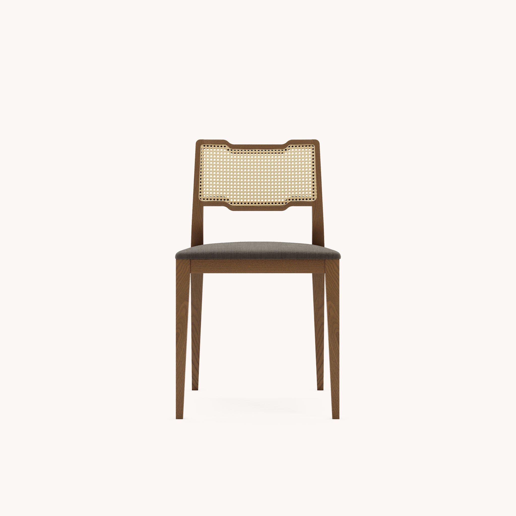 Chaise de salle à manger en velours et bois teinté | Domkapa Eva - Image 4