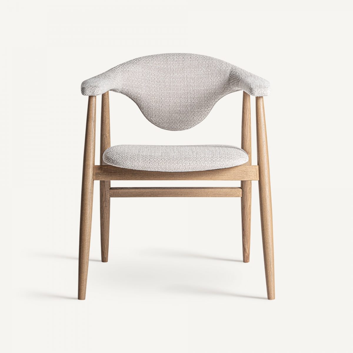 Chaise en bois de hêtre et gris marbré | VICAL Dilbeek - Image 3