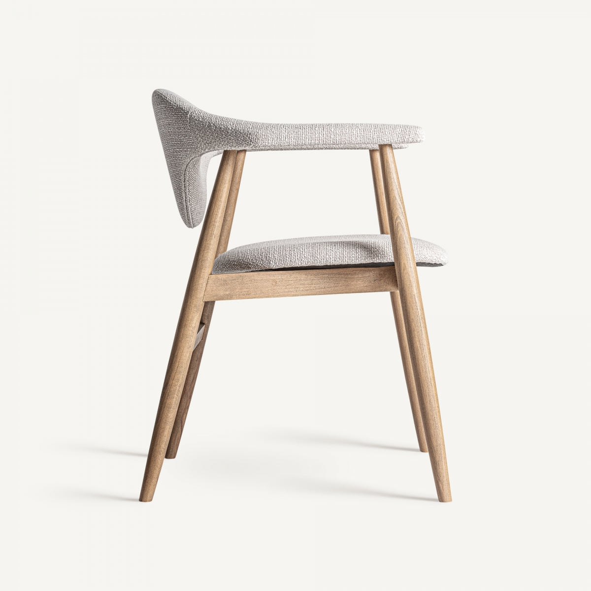 Chaise en bois de hêtre et gris marbré | VICAL Dilbeek - Image 5