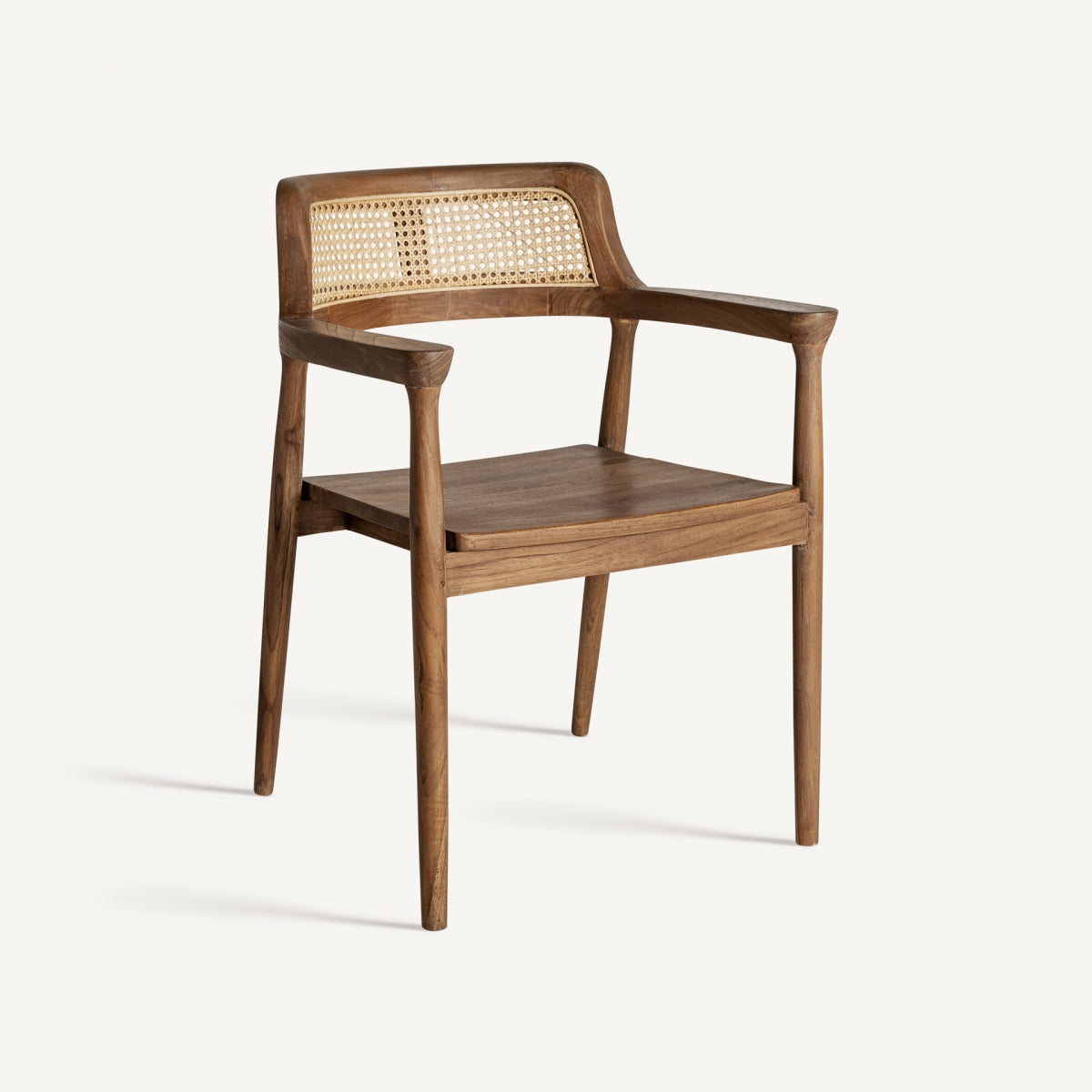 Chaise en bois de teck et rotin | VICAL Chanac - Image 1