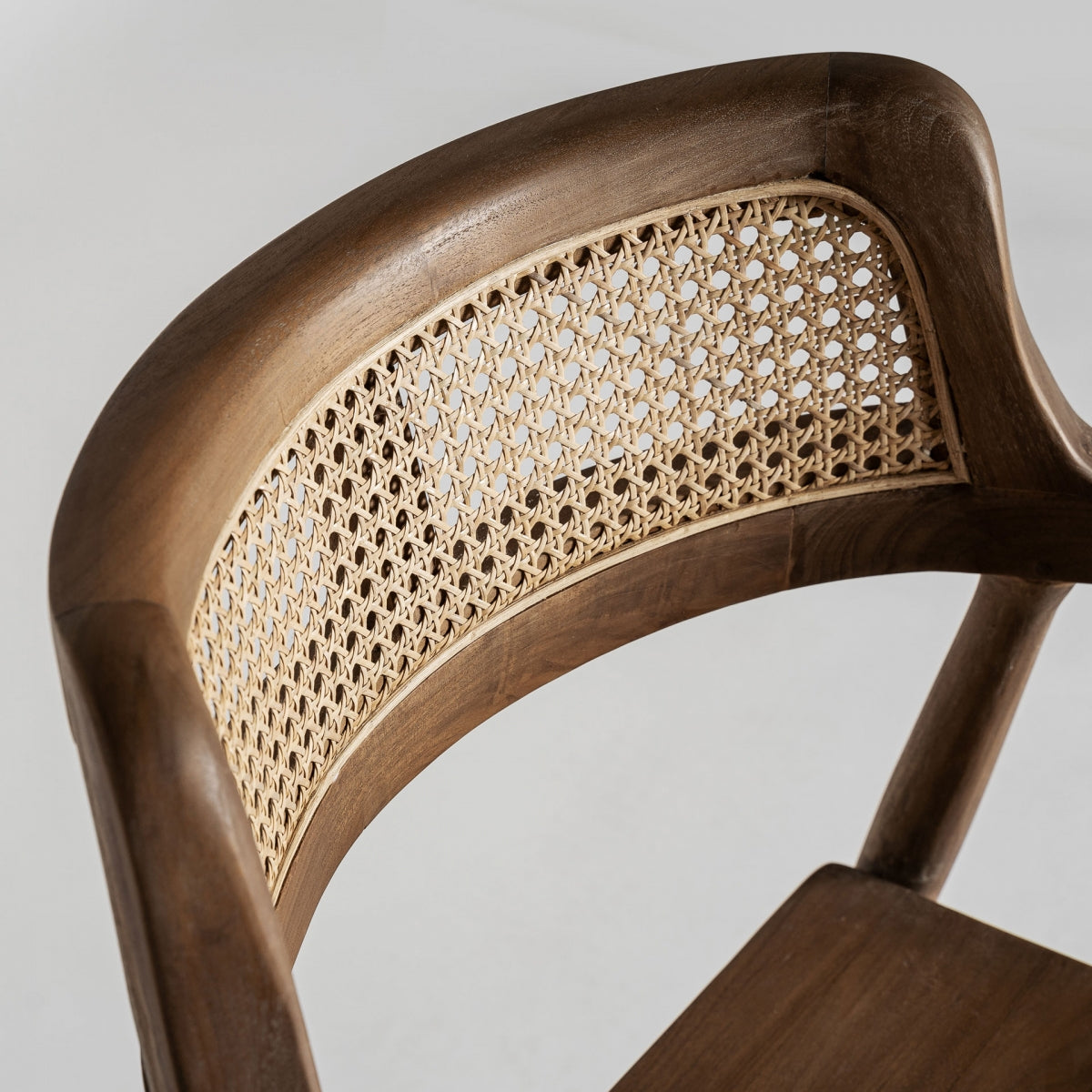 Chaise en bois de teck et rotin | VICAL Chanac - Image 2