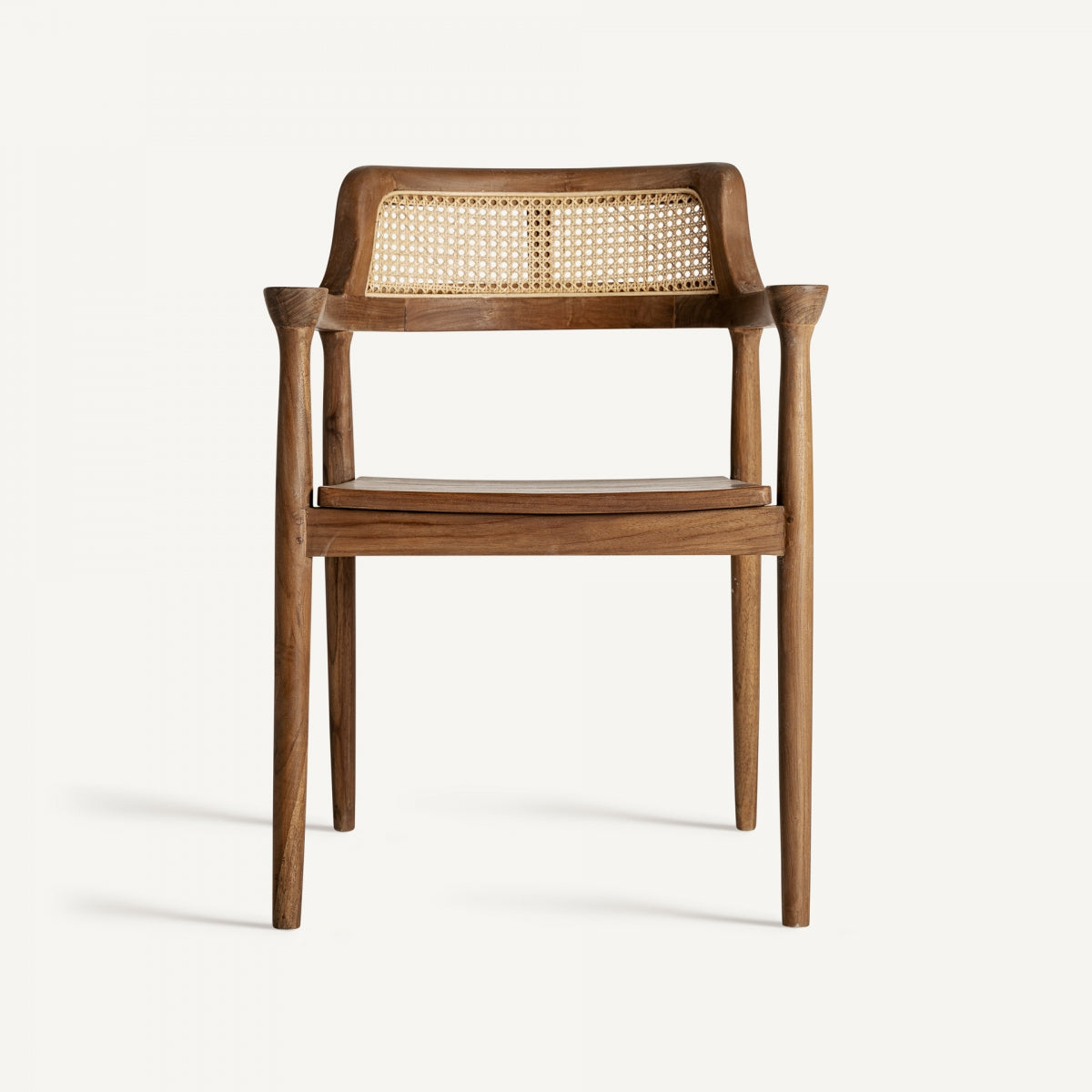 Chaise en bois de teck et rotin | VICAL Chanac - Image 3