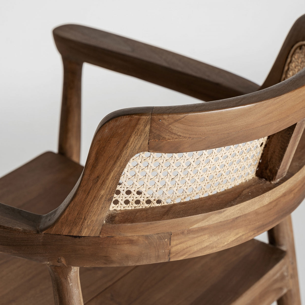 Chaise en bois de teck et rotin | VICAL Chanac - Image 4