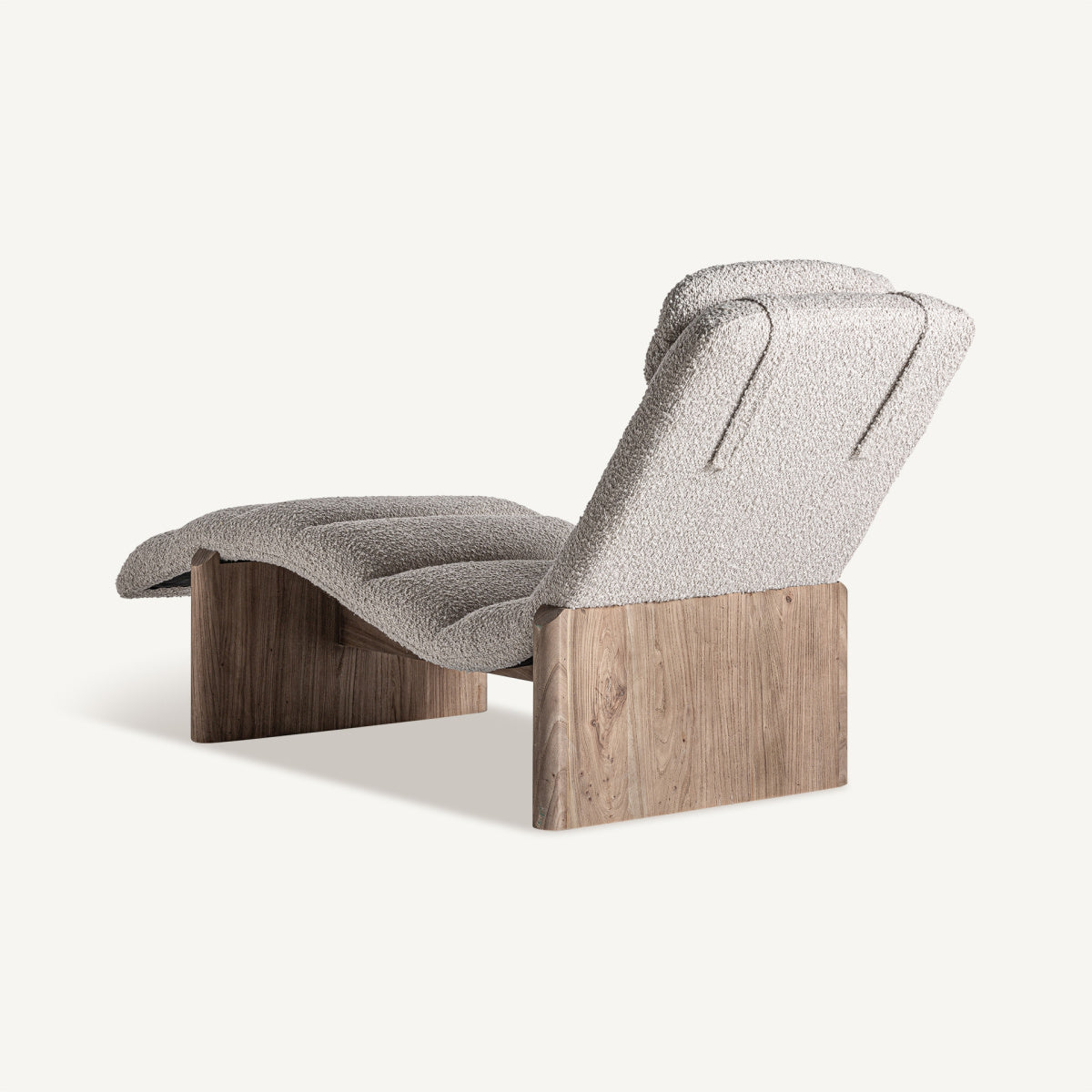 Chaise longue en tissu beige | VICAL Jacquard - Image 4