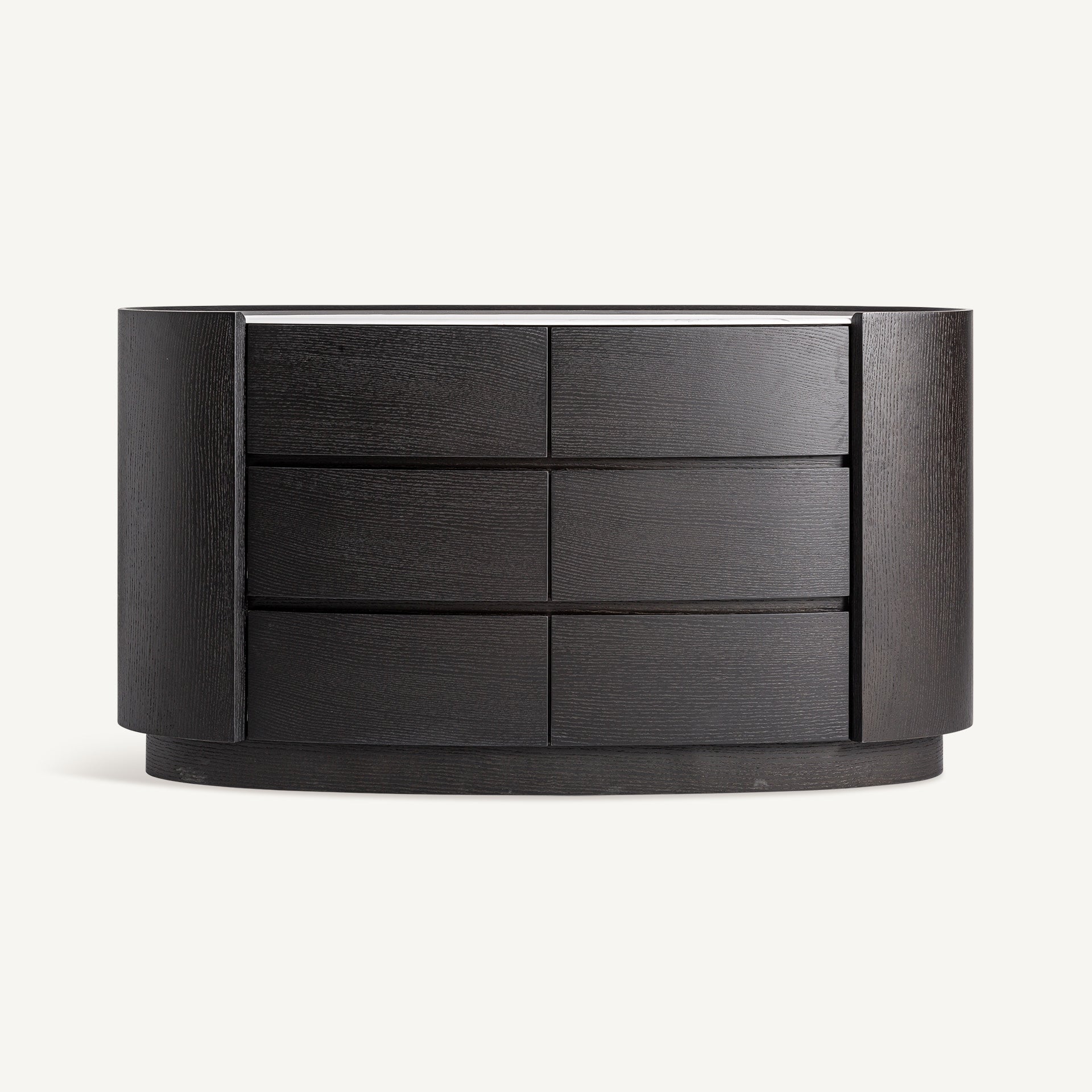 Commode en céramique blanche et chêne noir | VICAL Isola - Image 1