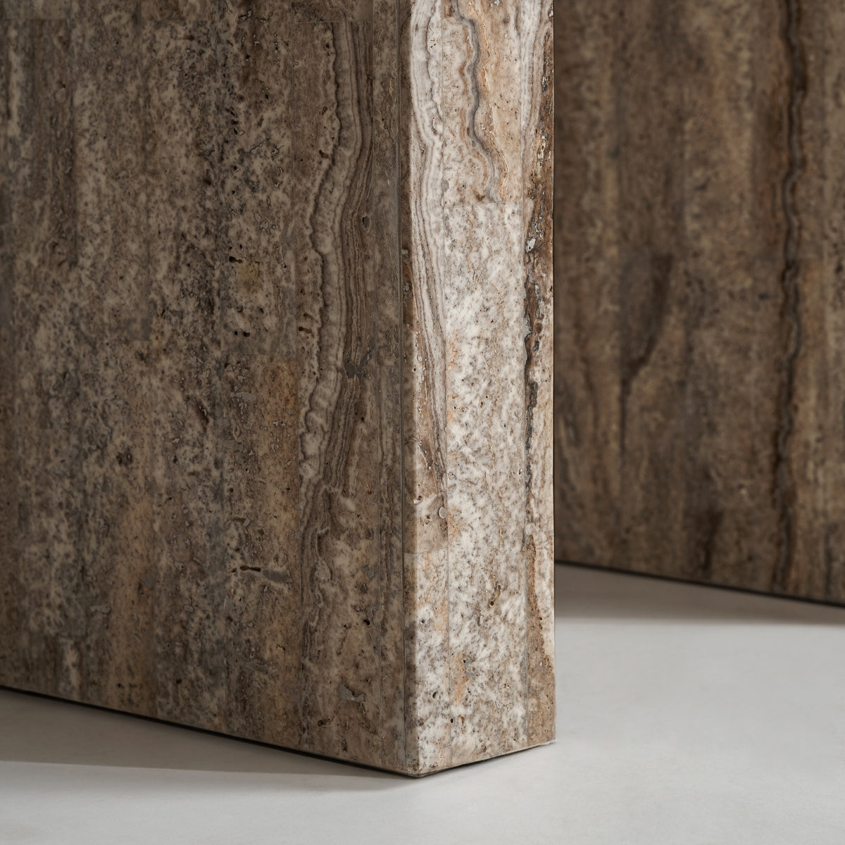 Console en travertin beige | Vical Viaud - Image 8