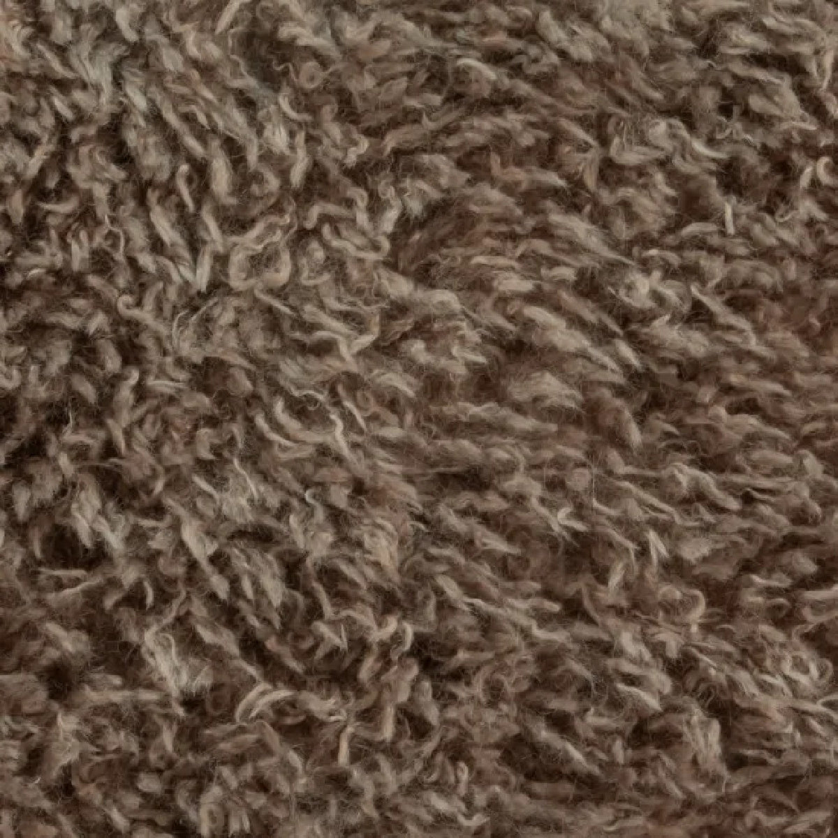 Fauteuil d'appoint en tissu molletonné marron | Dôme Deco Tate - Image 2