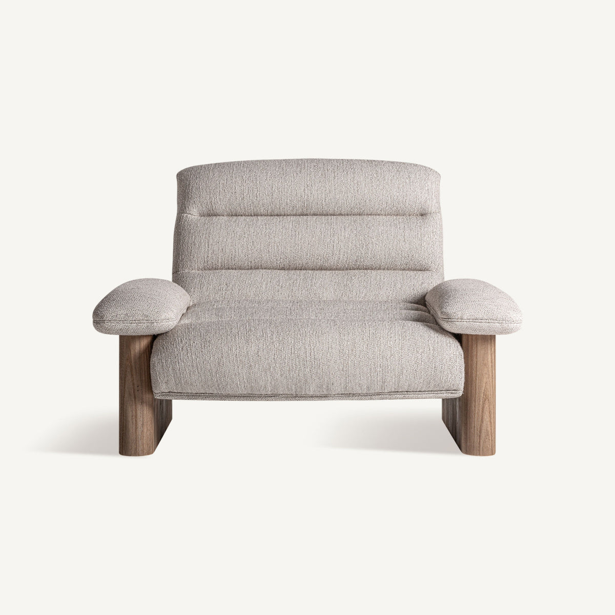 Fauteuil en tissu beige | VICAL Jacquard - Image 2