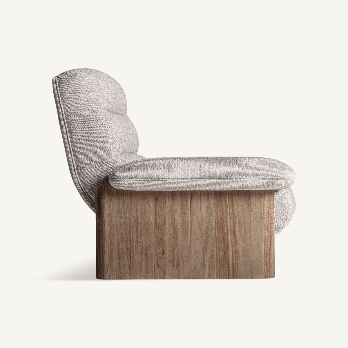 Fauteuil en tissu beige | VICAL Jacquard - Image 3