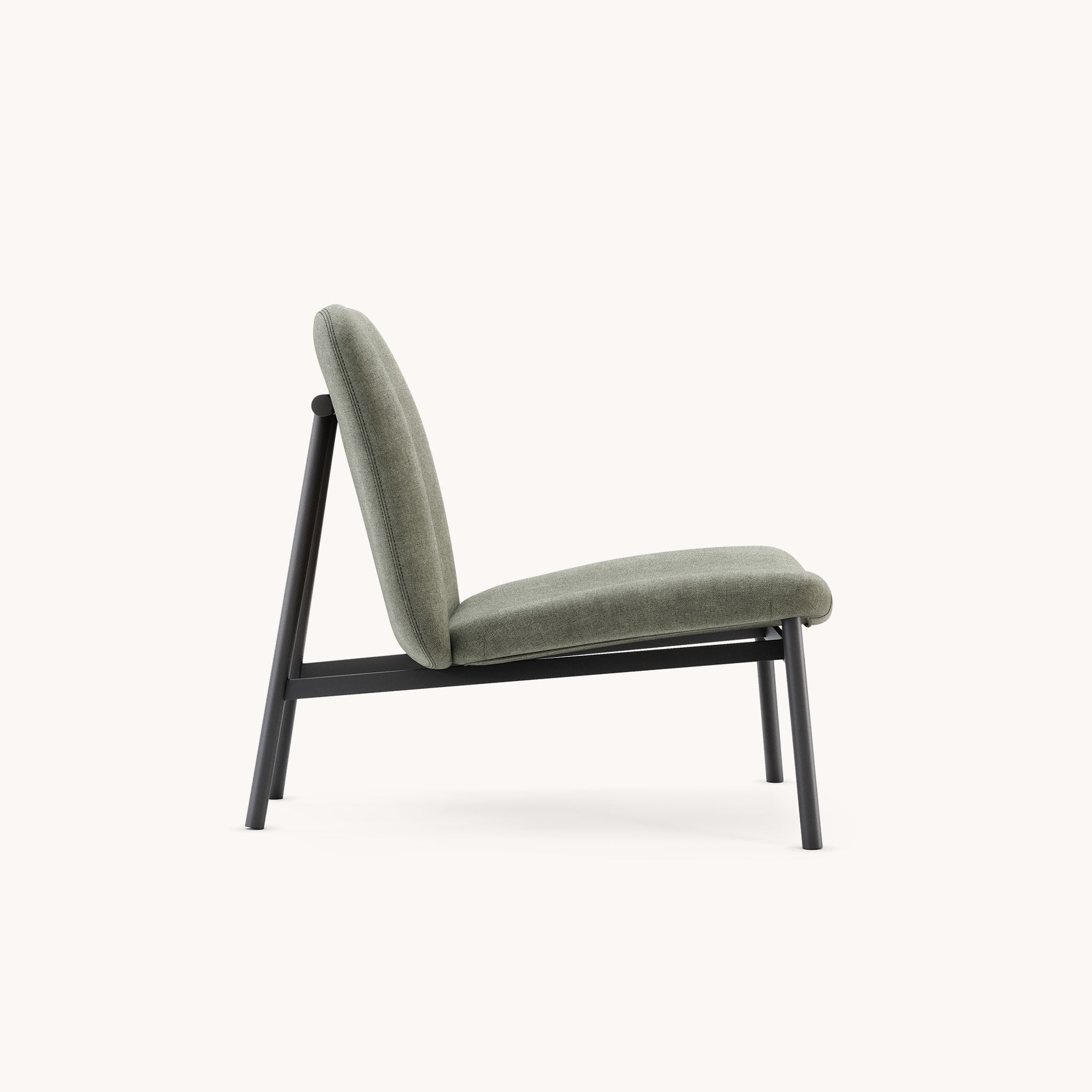Fauteuil en tissu vert de gris | Domkapa Edison - Image 4