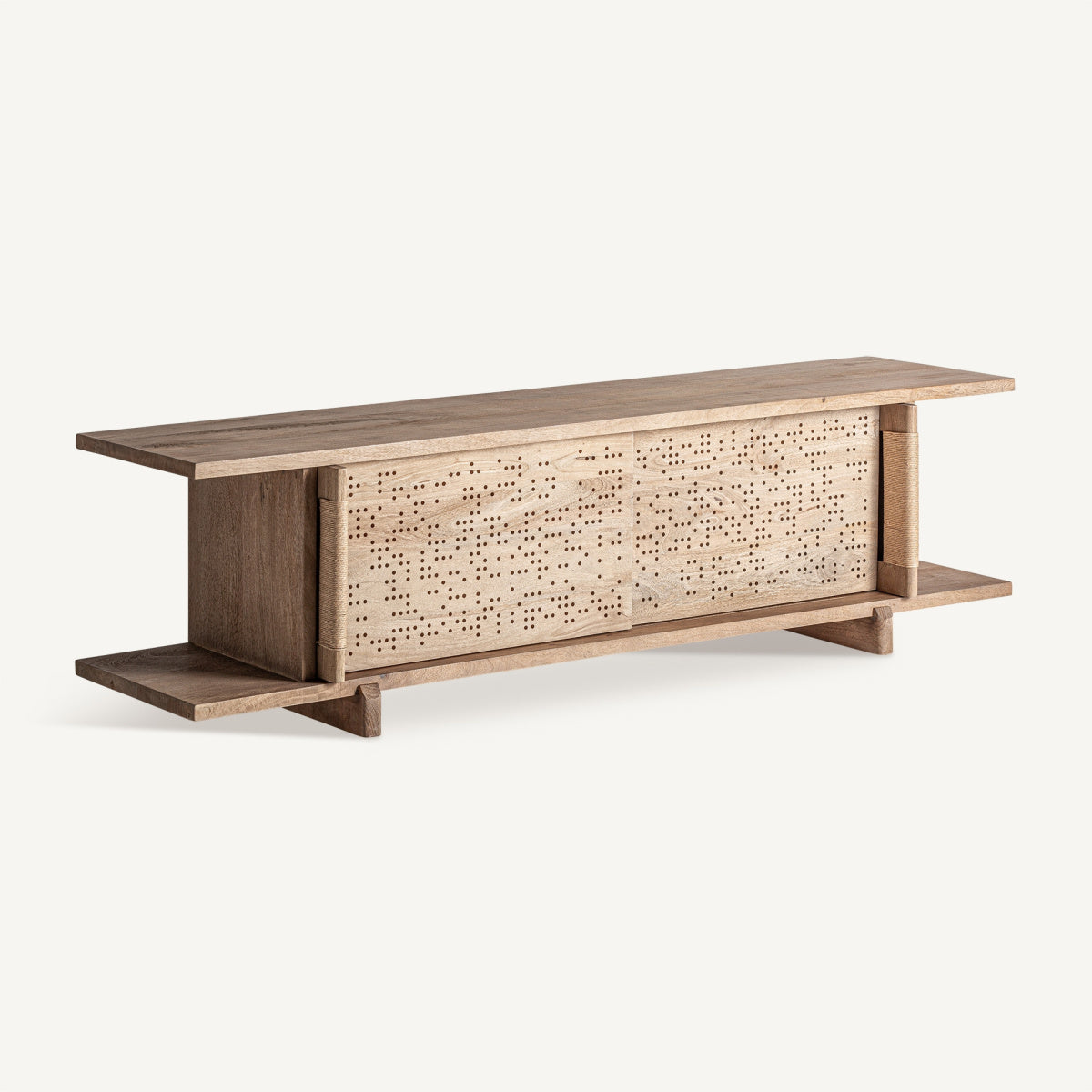 Meuble TV en bois de manguier | VICAL Jacquard - Image 2