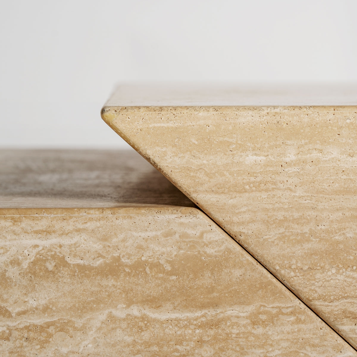 Meuble TV en travertin beige | Vical Thiennes - Image 4