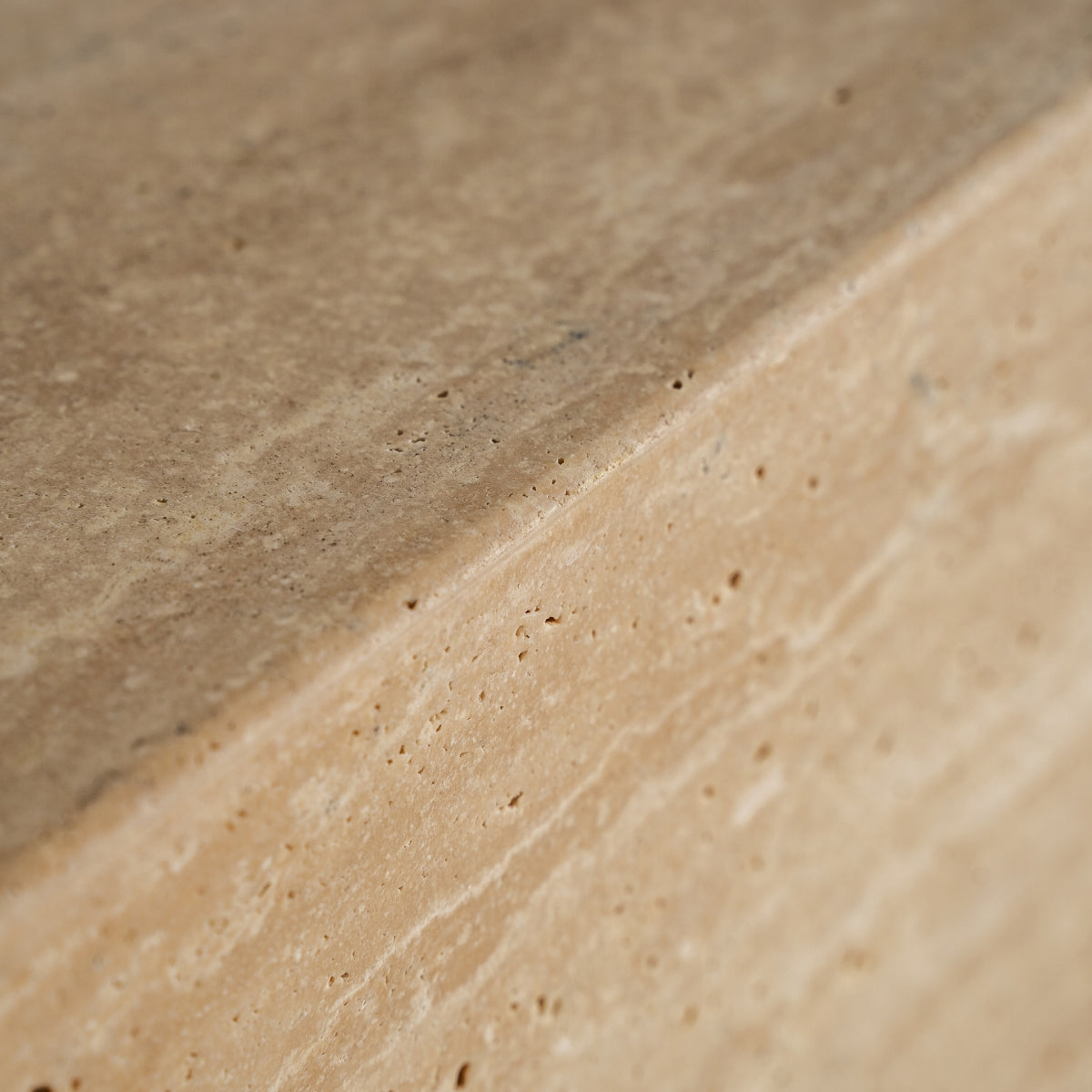 Meuble TV rectangulaire en travertin beige | Vical Thiennes - Image 3