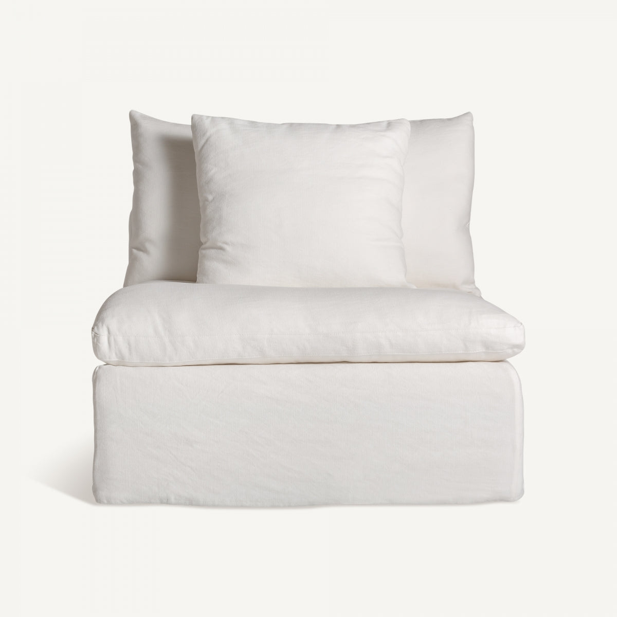 Module central en lin blanc | Vical Agde - Image 1