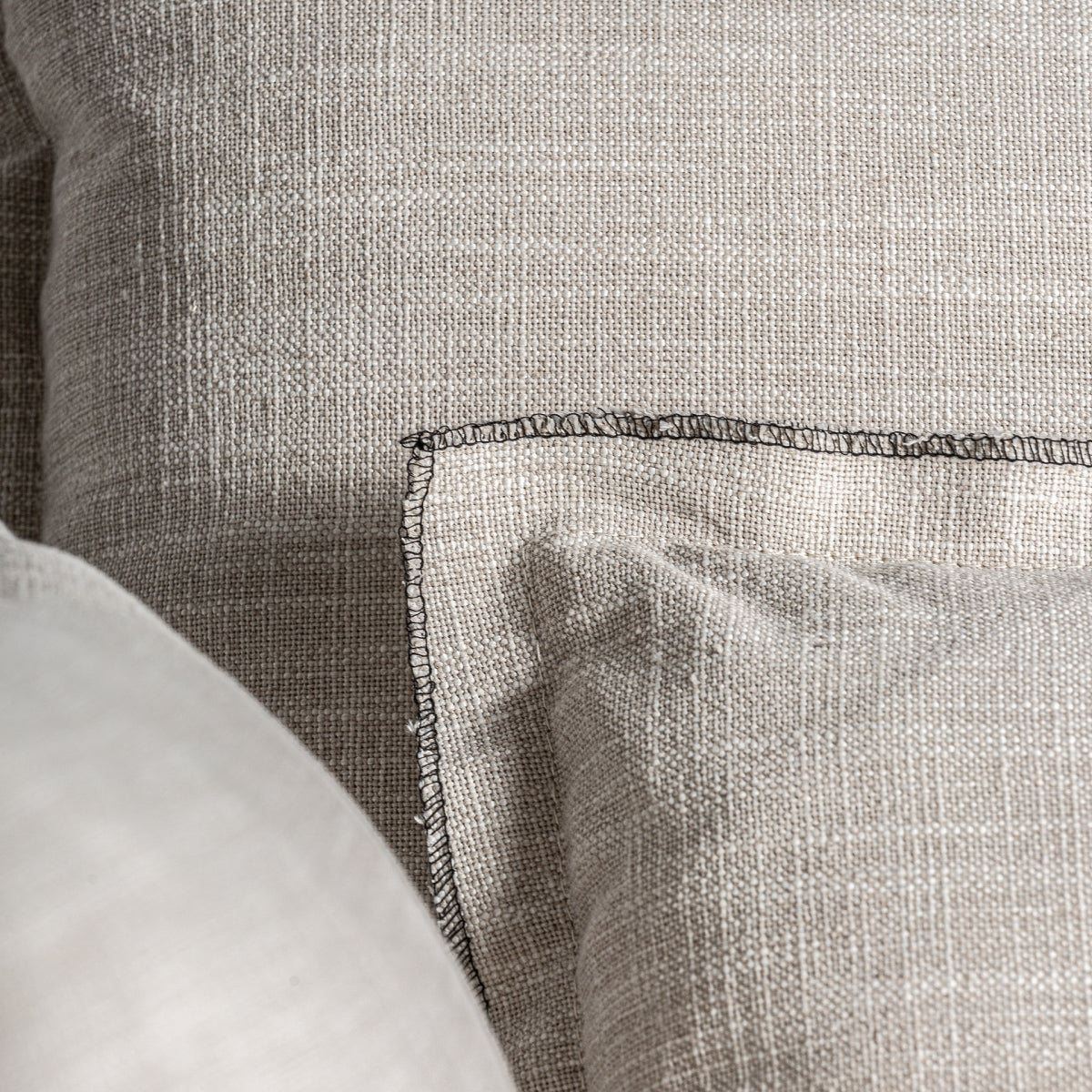 Module central en tissu blanc cassé | Vical Bief - Image 2