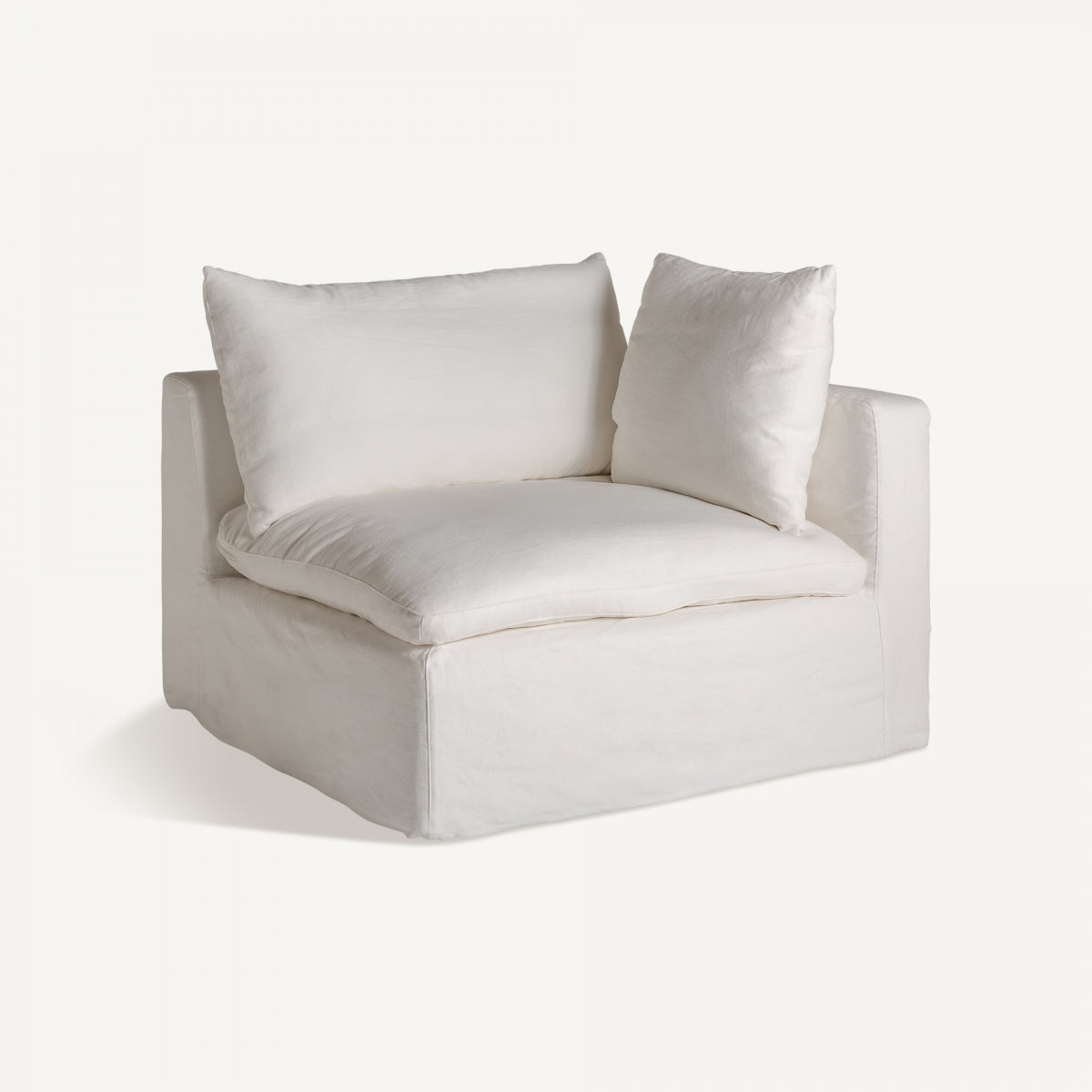 Module droit en lin blanc | Vical Agde - Image 3