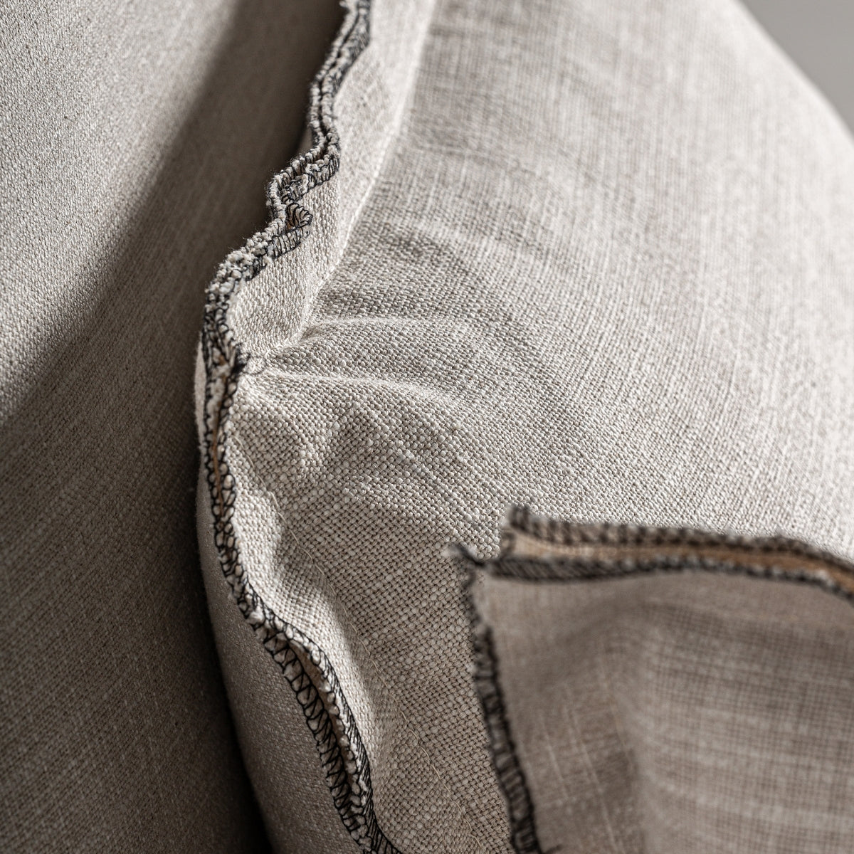 Module gauche en tissu blanc cassé | Vical Bief - Image 2