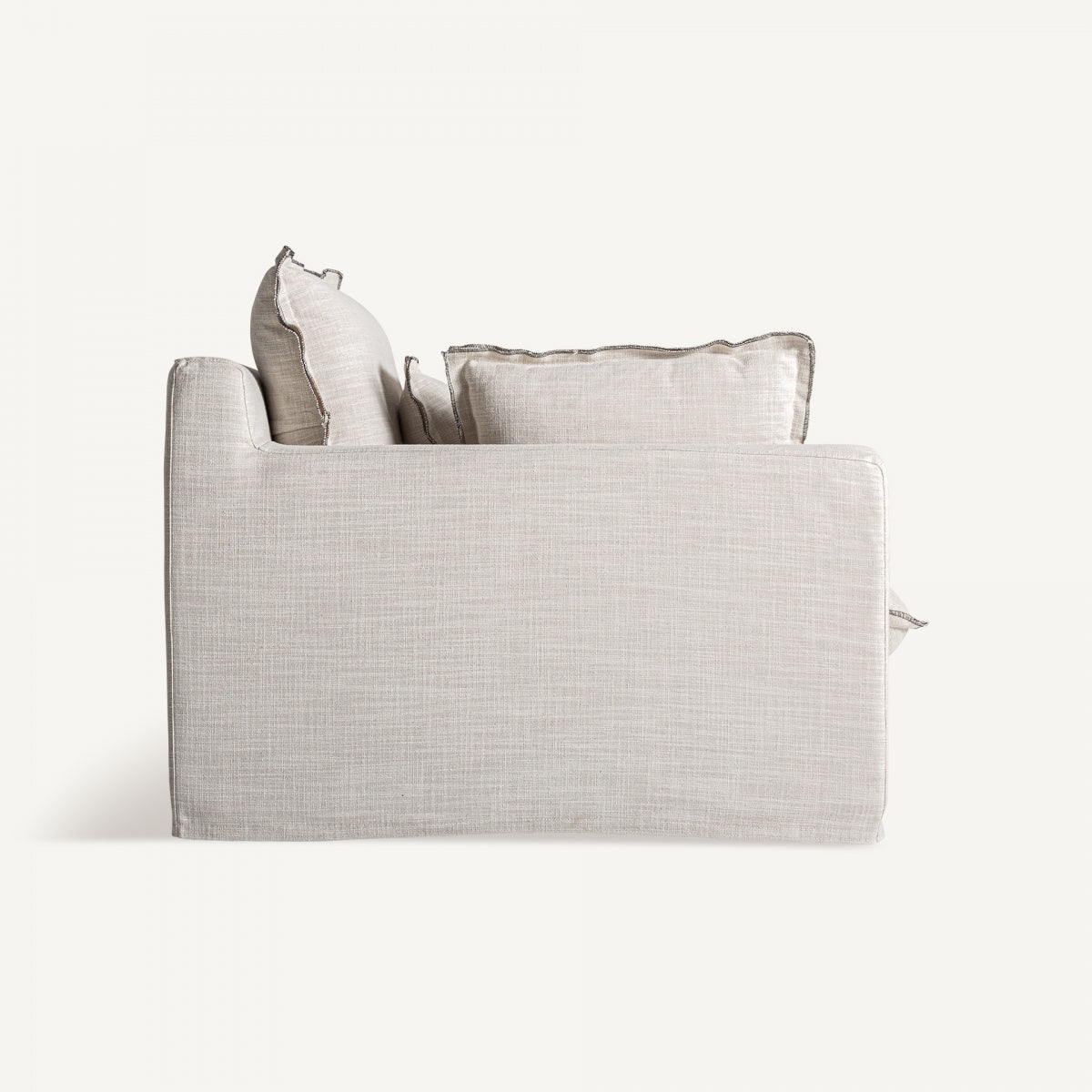 Module gauche en tissu blanc cassé | Vical Bief - Image 4