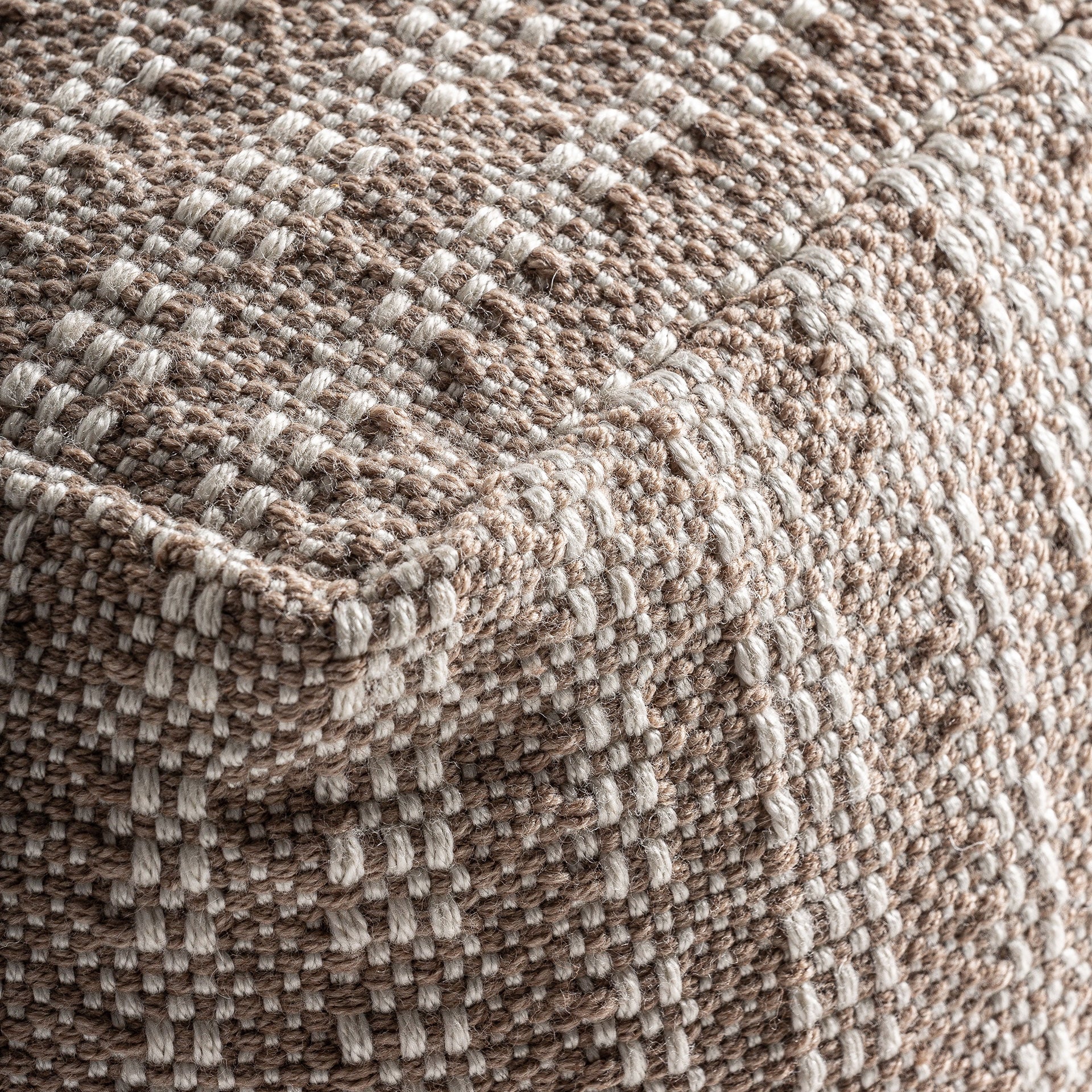 Pouf en tissu beige | Vical KIRHO - Image 2