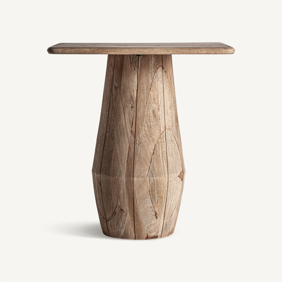 Table à manger carrée en manguier ø 70 cm | VICAL Jacquard - Image 3