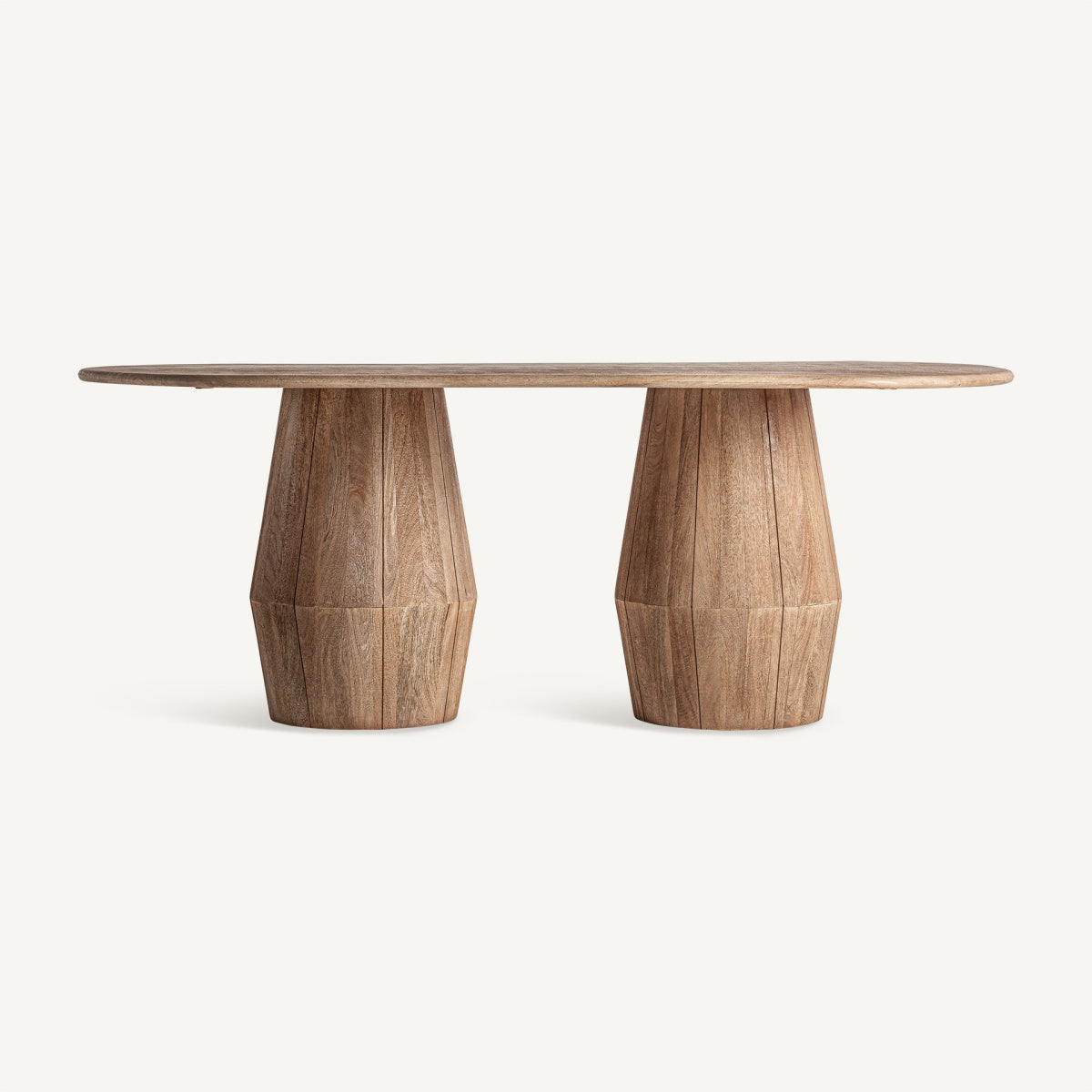 Table à manger ovale en manguier | VICAL Jacquard - Image 1