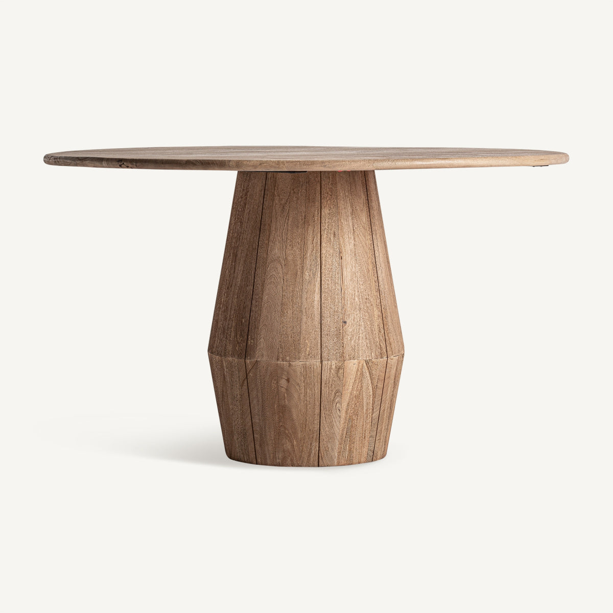 Table à manger ronde en manguier | VICAL Jacquard - Image 1