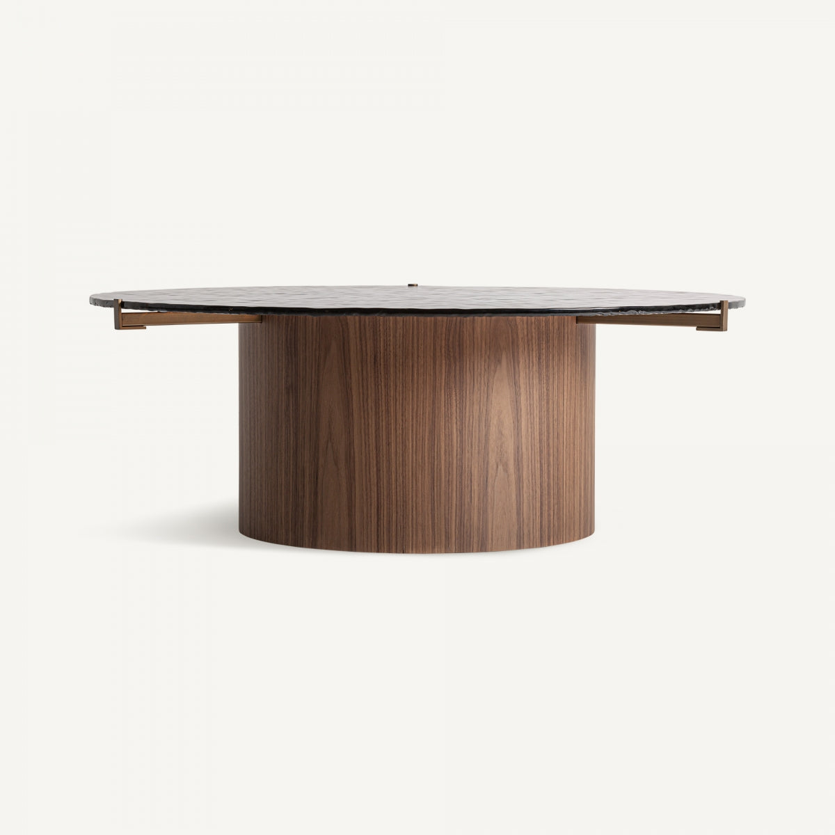 Table basse en bois et verre soufflé | Vical Giswil - Image 1
