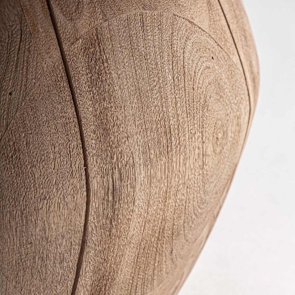 Table basse ronde en manguier | VICAL Jacquard - Image 4