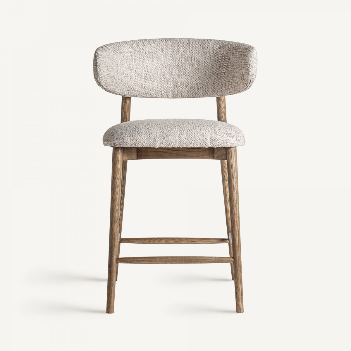 Tabouret de bar en tissu beige | Vical Laires - Image 2